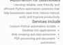 develop python automation scripts for your business